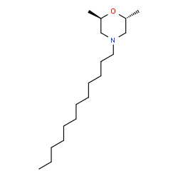 ChemSpider 2D Image | trans-2,6-dimethyl-4-dodecylmorpholine | C18H37NO