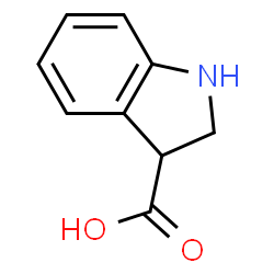 ChemSpider 2D Image | 3-Indolinecarboxylic acid | C9H9NO2