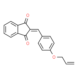 ChemSpider 2D Image | 2-[4-(Allyloxy)benzylidene]-1H-indene-1,3(2H)-dione | C19H14O3