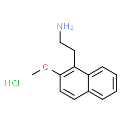 ChemSpider 2D Image | 2-(2-methoxynaphthalen-1-yl)ethanamine hydrochloride | C13H16ClNO
