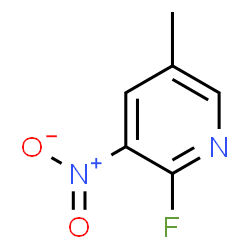 ChemSpider 2D Image | 2-Fluor-5-methyl-3-nitropyridin | C6H5FN2O2