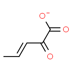 ChemSpider 2D Image | (3E)-2-Oxo-3-pentenoate | C5H5O3