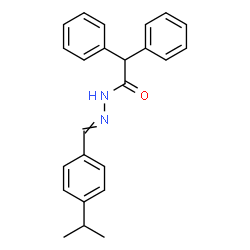 ChemSpider 2D Image | N'-(4-Isopropylbenzylidene)-2,2-diphenylacetohydrazide | C24H24N2O