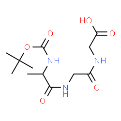 ChemSpider 2D Image | N-{[(2-Methyl-2-propanyl)oxy]carbonyl}alanylglycylglycine | C12H21N3O6