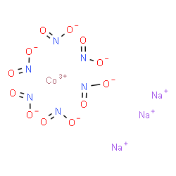 ChemSpider 2D Image | Cobalt(3+) sodium nitrite (1:3:6) | CoN6Na3O12