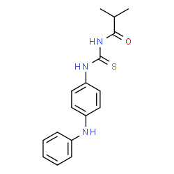ChemSpider 2D Image | N-[(4-Anilinophenyl)carbamothioyl]-2-methylpropanamide | C17H19N3OS
