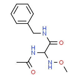 ChemSpider 2D Image | 2-Acetamido-N-benzyl-2-(methoxyamino)acetamide | C12H17N3O3