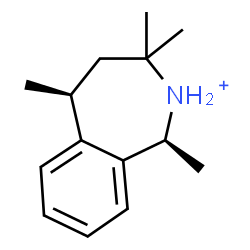 ChemSpider 2D Image | (1S,5S)-1,3,3,5-Tetramethyl-2,3,4,5-tetrahydro-1H-2-benzazepinium | C14H22N