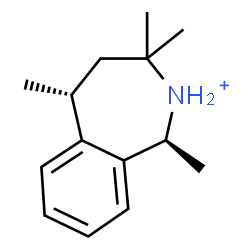ChemSpider 2D Image | (1S,5R)-1,3,3,5-Tetramethyl-2,3,4,5-tetrahydro-1H-2-benzazepinium | C14H22N