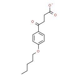 ChemSpider 2D Image | 4-Oxo-4-[4-(pentyloxy)phenyl]butanoate | C15H19O4