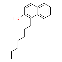 ChemSpider 2D Image | heptyl-2-naphthol | C17H22O