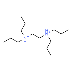 ChemSpider 2D Image | N,N,N',N'-Tetrapropyl-1,2-ethanediaminium | C14H34N2