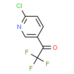 ChemSpider 2D Image | 1-(6-Chloro-3-pyridinyl)-2,2,2-trifluoroethanone | C7H3ClF3NO