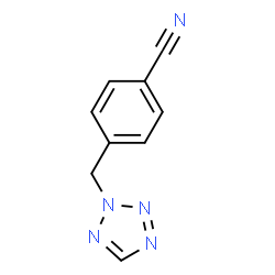 ChemSpider 2D Image | 4-(2H-Tetrazol-2-ylmethyl)benzonitrile | C9H7N5