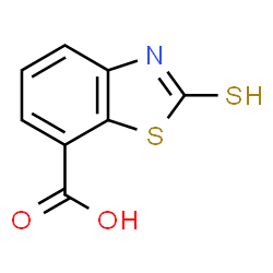ChemSpider 2D Image | 7-CARBOXY-2-MERCAPTOBENZOTHIAZOLE | C8H5NO2S2