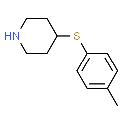 ChemSpider 2D Image | 4-[(4-Methylphenyl)sulfanyl]piperidine | C12H17NS
