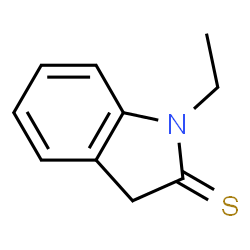 ChemSpider 2D Image | 1-Ethyl-1,3-dihydro-2H-indole-2-thione | C10H11NS