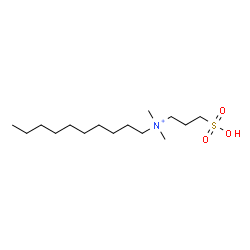 ChemSpider 2D Image | N,N-Dimethyl-N-(3-sulfopropyl)-1-decanaminium | C15H34NO3S