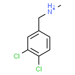 ChemSpider 2D Image | (3,4-Dichlorophenyl)-N-methylmethanaminium | C8H10Cl2N