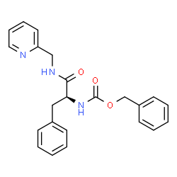 ChemSpider 2D Image | Nalpha-[(Benzyloxy)carbonyl]-N-(2-pyridinylmethyl)-L-phenylalaninamide | C23H23N3O3