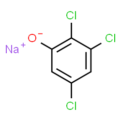 ChemSpider 2D Image | Sodium 2,3,5-trichlorophenolate | C6H2Cl3NaO