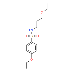 ChemSpider 2D Image | 4-Ethoxy-N-(3-ethoxypropyl)benzenesulfonamide | C13H21NO4S