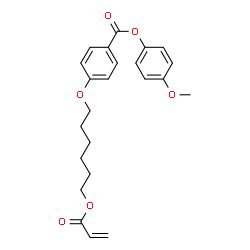 ChemSpider 2D Image | 4-Methoxyphenyl 4-((6-(acryloyloxy)hexyl)oxy)benzoate | C23H26O6