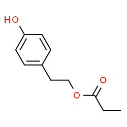 ChemSpider 2D Image | 2-(4-Hydroxyphenyl)ethyl propionate | C11H14O3