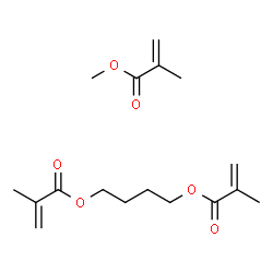 ChemSpider 2D Image | 1,4-Butanediyl bis(2-methylacrylate) - methyl 2-methylacrylate (1:1) | C17H26O6