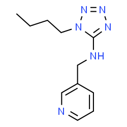 ChemSpider 2D Image | 1-Butyl-N-(3-pyridinylmethyl)-1H-tetrazol-5-amine | C11H16N6