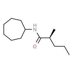 ChemSpider 2D Image | (2S)-N-Cycloheptyl-2-methylpentanamide | C13H25NO