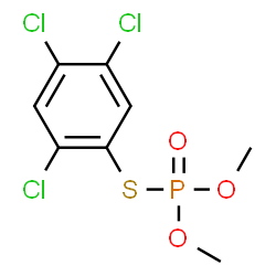 ChemSpider 2D Image | Dimethyl (2,4,5-trichlorophenyl) phosphorothionate | C8H8Cl3O3PS