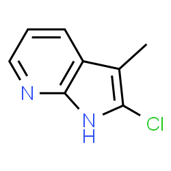 ChemSpider 2D Image | 2-chloro-3-methyl-7-azaindole | C8H7ClN2