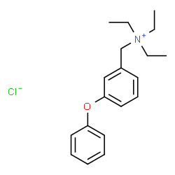 ChemSpider 2D Image | N,N-Diethyl-N-(3-phenoxybenzyl)ethanaminium chloride | C19H26ClNO