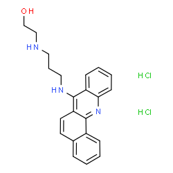 ChemSpider 2D Image | 2-{[3-(Benzo[c]acridin-7-ylamino)propyl]amino}ethanol dihydrochloride | C22H25Cl2N3O