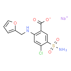 ChemSpider 2D Image | Furosemide sodium | C12H10ClN2NaO5S