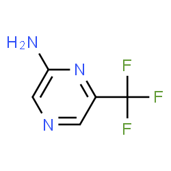 ChemSpider 2D Image | 6-Trifluoromethyl-pyrazin-2-ylamine | C5H4F3N3