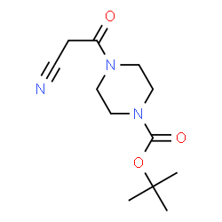 ChemSpider 2D Image | t-Butyl 4-(cyanoacetyl)-1-piperazinecarboxylate | C12H19N3O3