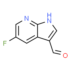 ChemSpider 2D Image | 5-Fluoro-1H-pyrrolo[2,3-b]pyridine-3-carbaldehyde | C8H5FN2O