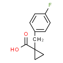 ChemSpider 2D Image | 1-(4-Fluorobenzyl)cyclopropanecarboxylic acid | C11H11FO2