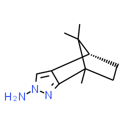 ChemSpider 2D Image | (7S)-1,10,10-Trimethyl-3,4-diazatricyclo[5.2.1.0~2,6~]deca-2,5-dien-4-amine | C11H17N3