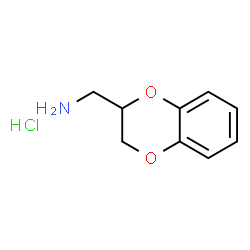 ChemSpider 2D Image | 1,4-Benzodioxan-2-methanamine Hydrochloride | C9H12ClNO2