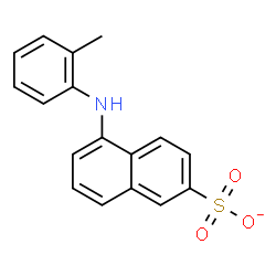 ChemSpider 2D Image | 5-[(2-Methylphenyl)amino]-2-naphthalenesulfonate | C17H14NO3S