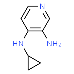 ChemSpider 2D Image | N4-cyclopropylpyridine-3,4-diamine | C8H11N3