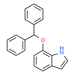 ChemSpider 2D Image | 7-Benzhydryloxyindole | C21H17NO