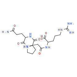 ChemSpider 2D Image | pro-gln-gly-arg | C18H32N8O6