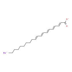 ChemSpider 2D Image | Sodium (2E,4E,6E,8E,10E)-2,4,6,8,10-icosapentaenoate | C20H29NaO2