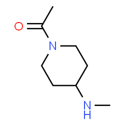 ChemSpider 2D Image | 1-Acetyl-4-(methylamino)piperidine | C8H16N2O