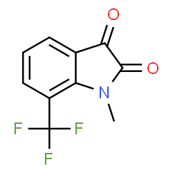 ChemSpider 2D Image | 1-Methyl-7-(trifluoromethyl)indoline-2,3-dione | C10H6F3NO2