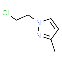 ChemSpider 2D Image | 1-(2-Chloroethyl)-3-methyl-1H-pyrazole | C6H9ClN2